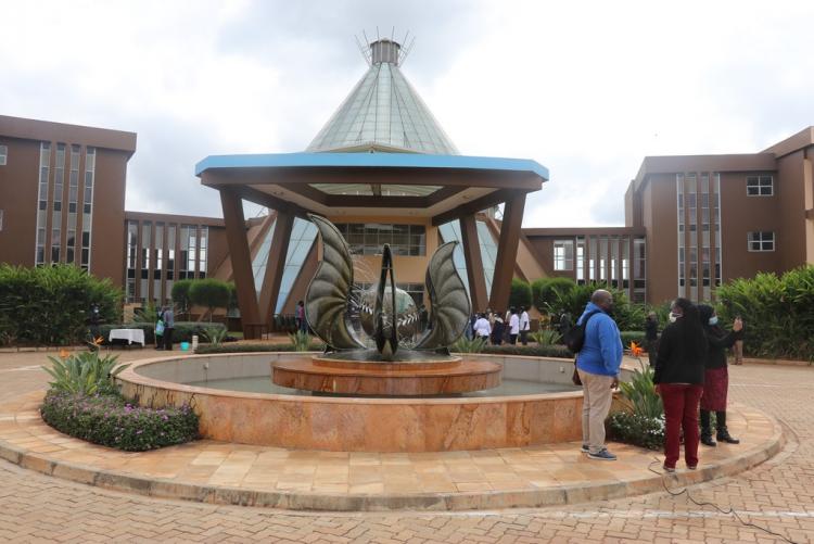 Water Fountain at Wangari Mathai Institute